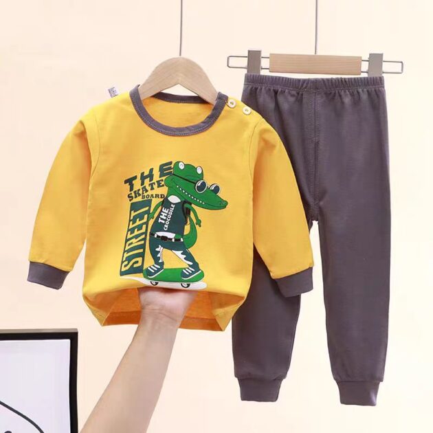 Pyjama Pour Enfants : Croco Skateur !