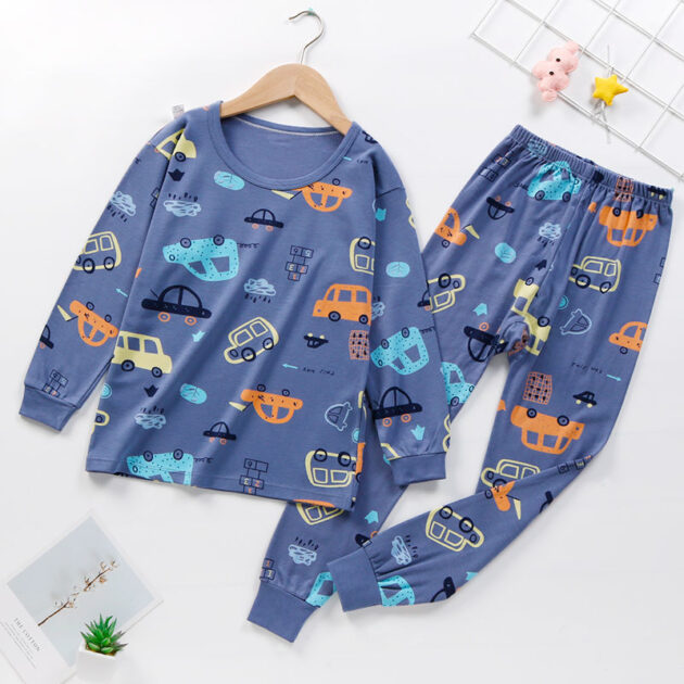 Pyjama Pour Enfants : Parade Nocturne de Voitures